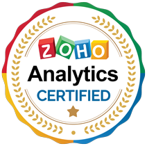 ZOHO analytics certified badge