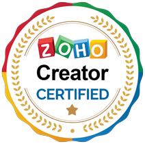 ZOHO creator certified badge